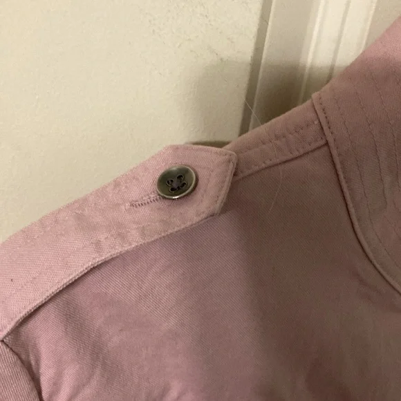 Beautiful Mossimo Large Lilac Trench Coat - Picture 3 of 11